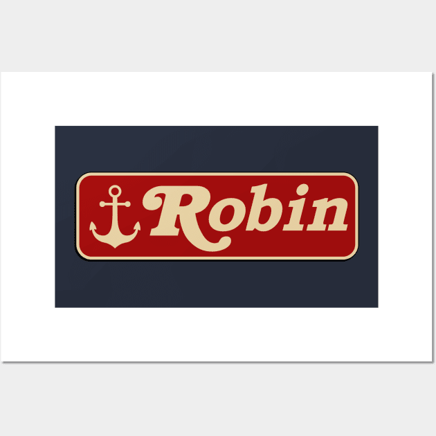 Stranger Things - Robin name tag Wall Art by Dopamine Creative